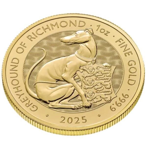 2025 1oz UK Tudor Beast 'Greyhound of Richmond' Gold Coin - Image 2
