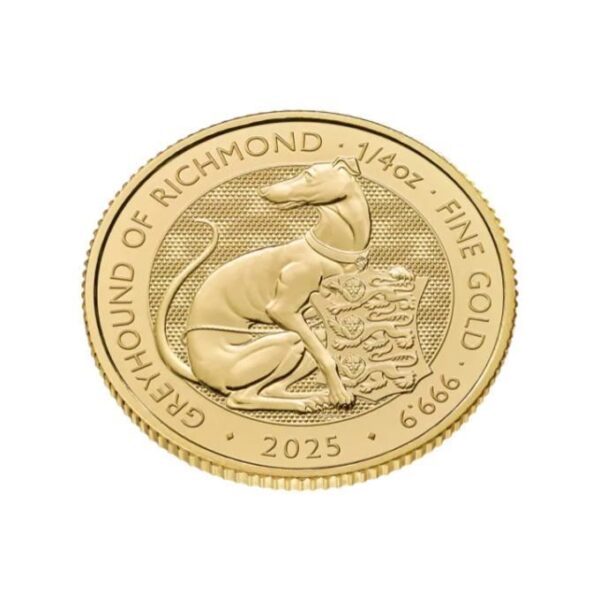 2025 1/4oz UK Tudor Beast 'Greyhound of Richmond' Gold Coin - Image 3