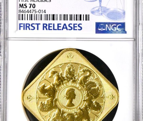 2025 Queens Beasts 1oz Gold Completer Bar NGC MS70 FIRST RELEASE